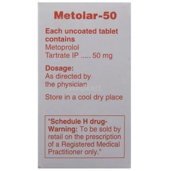 metolar 50mg tablet 15's